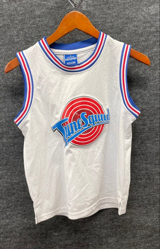 Authentic Athletic Apparel Men's White Tune Squad Space Jam Bugs Bunny Jersey S