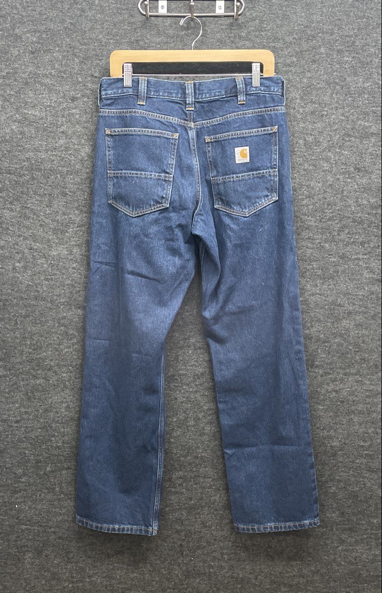 Carhartt Men's Relaxed Fit Blue Denim 5-Pocket Work Jeans Size 32x32