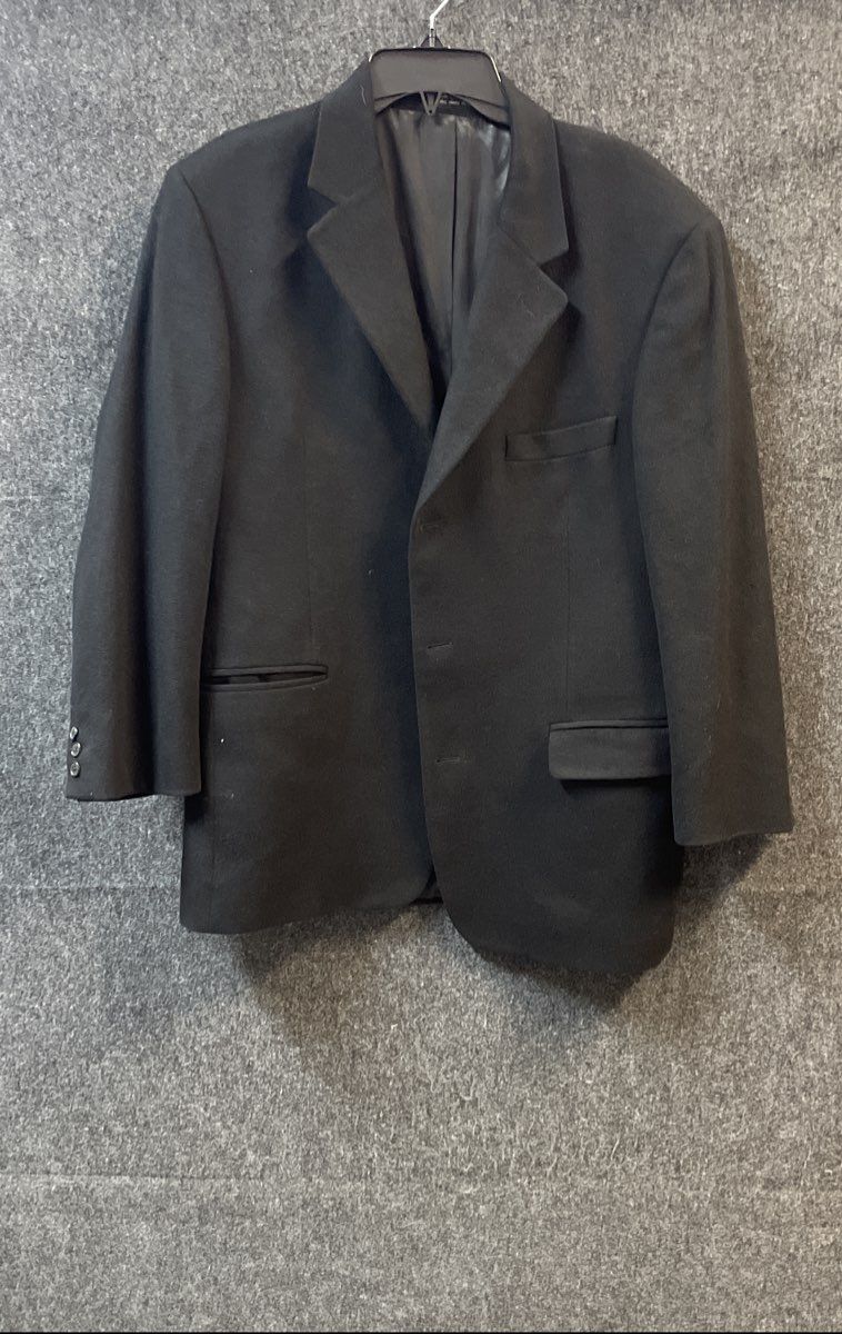 Vintage Y2K Andrew Fezza Fusion Men's Black 3-Button Blazer Sport Coat Sz 42R