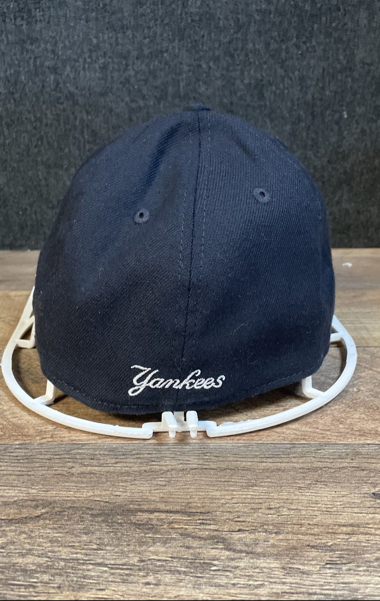 New Era Mens New York Yankees MLB Navy 39THIRTY Stretch Fit Hat Cap Sz M/L