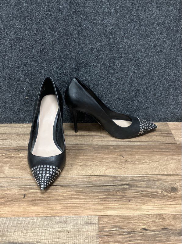 Aldo Studded Pointed Toe Black Stiletto Heels Pumps Women's Size 6