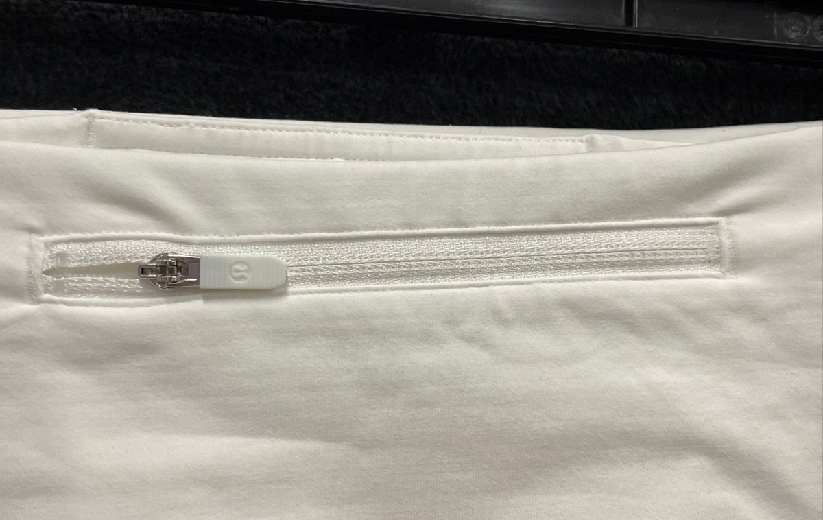 Lululemon Women's Speed Up High-Rise Lined Running Shorts White Sz 4 Tall