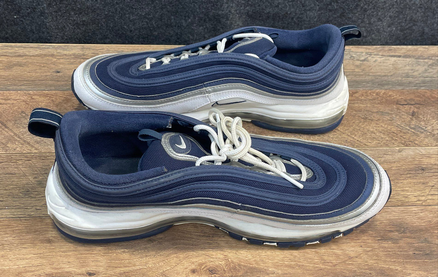 Nike Air Max 97 Midnight Navy White Silver Running Shoes