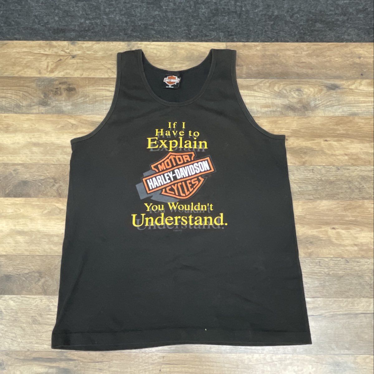 Vintage 1998 Harley-Davidson Greenville SC Tank Top Single Stitch Sz M