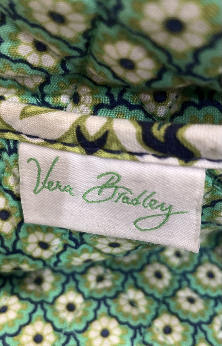 Vera Bradley Quilted Cotton Paisley Tote and Mini Handbag Purse Lot of 2