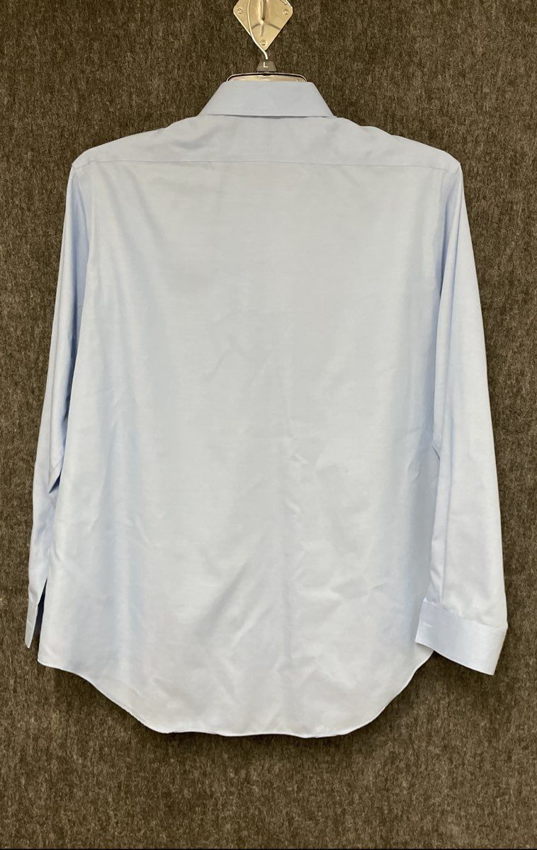 Calvin Klein Men's Steel+ Slim Fit Non-Iron Blue Dress Shirt Sz L 16.5 32/33