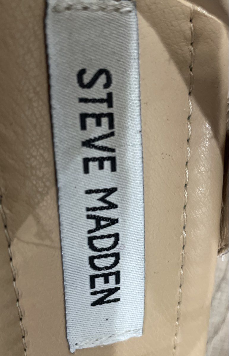 Steve Madden Tan Platform Espadrille Wedge Sandals Women's Size 8