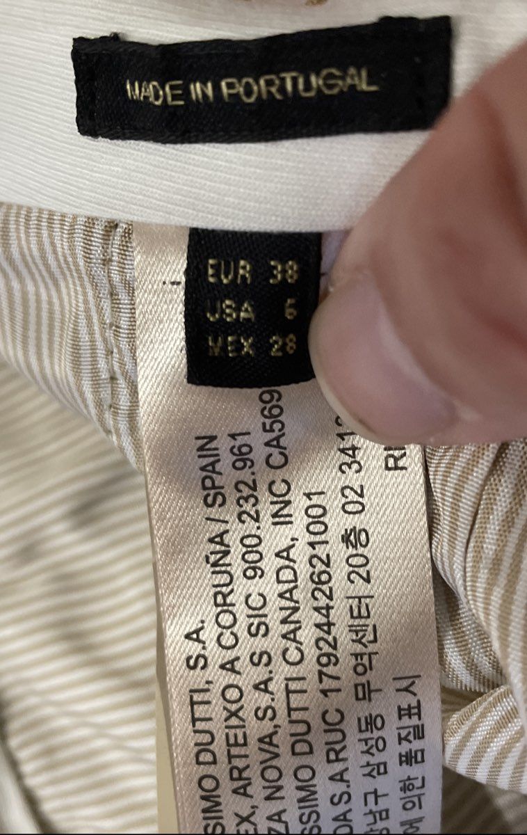Massimo Dutti Women's Beige Pleated Front Straight Leg Viscose Blend Pants Sz 6