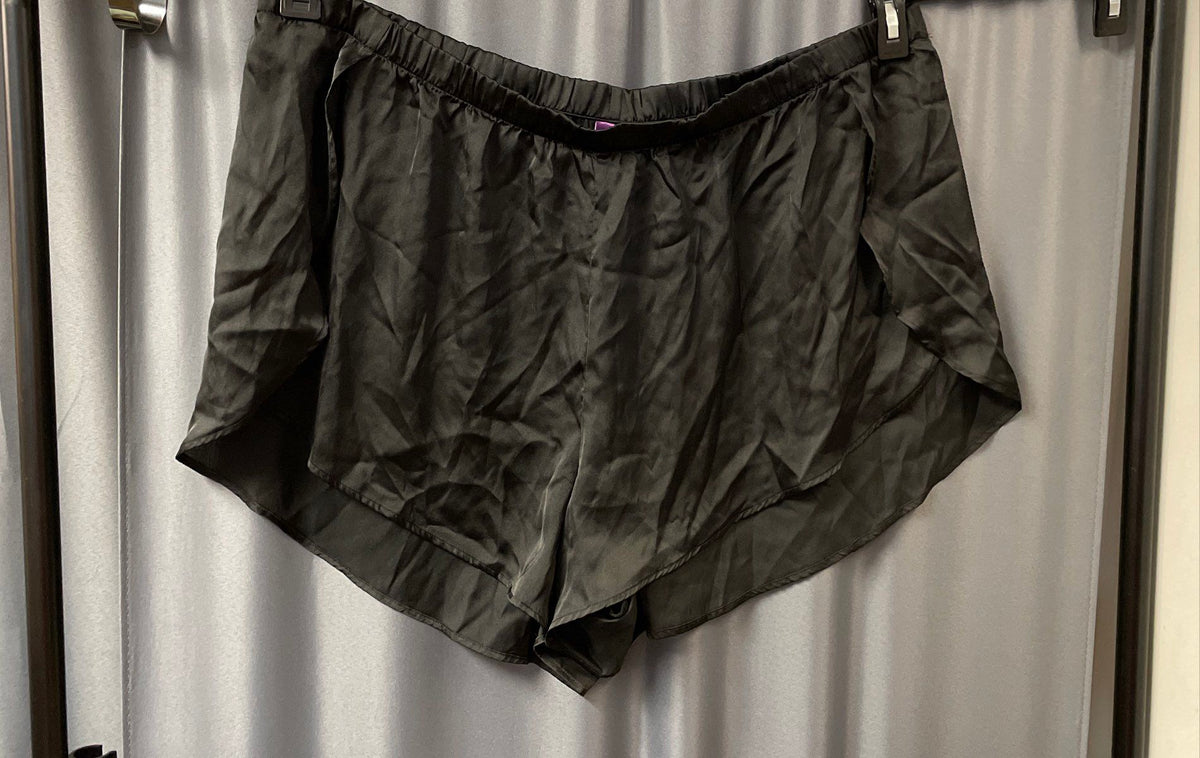 Adore Me Women's Black Satin Pajama Set Lace Trim Cami & Shorts Sz 2X