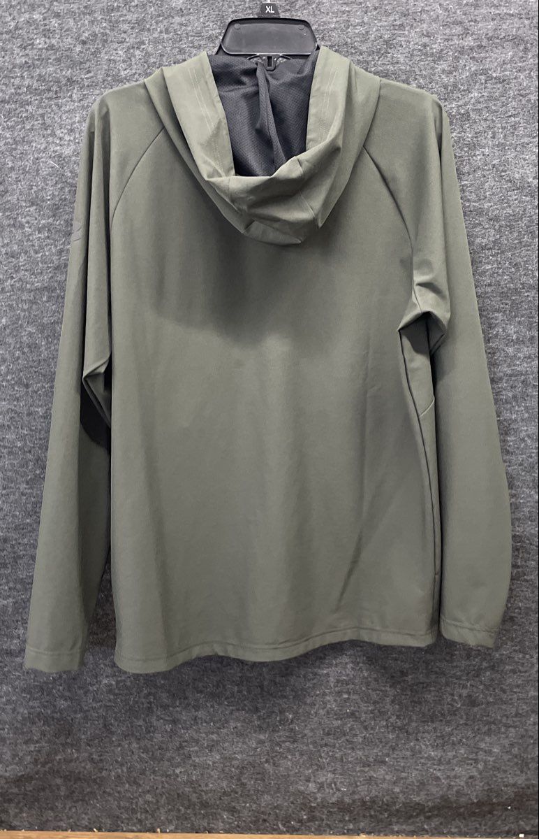 Under Armour Men's Olive Green Full Zip Hooded Performance Jacket Sz S