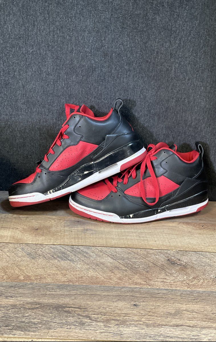Nike Air Jordan Ol' School 2 Bred Black Red White Sneakers Size 11