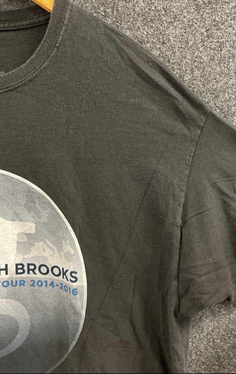 Garth Brooks World Tour 2014-2016 T-Shirt Hanes Double-Sided Graphics Sz XL