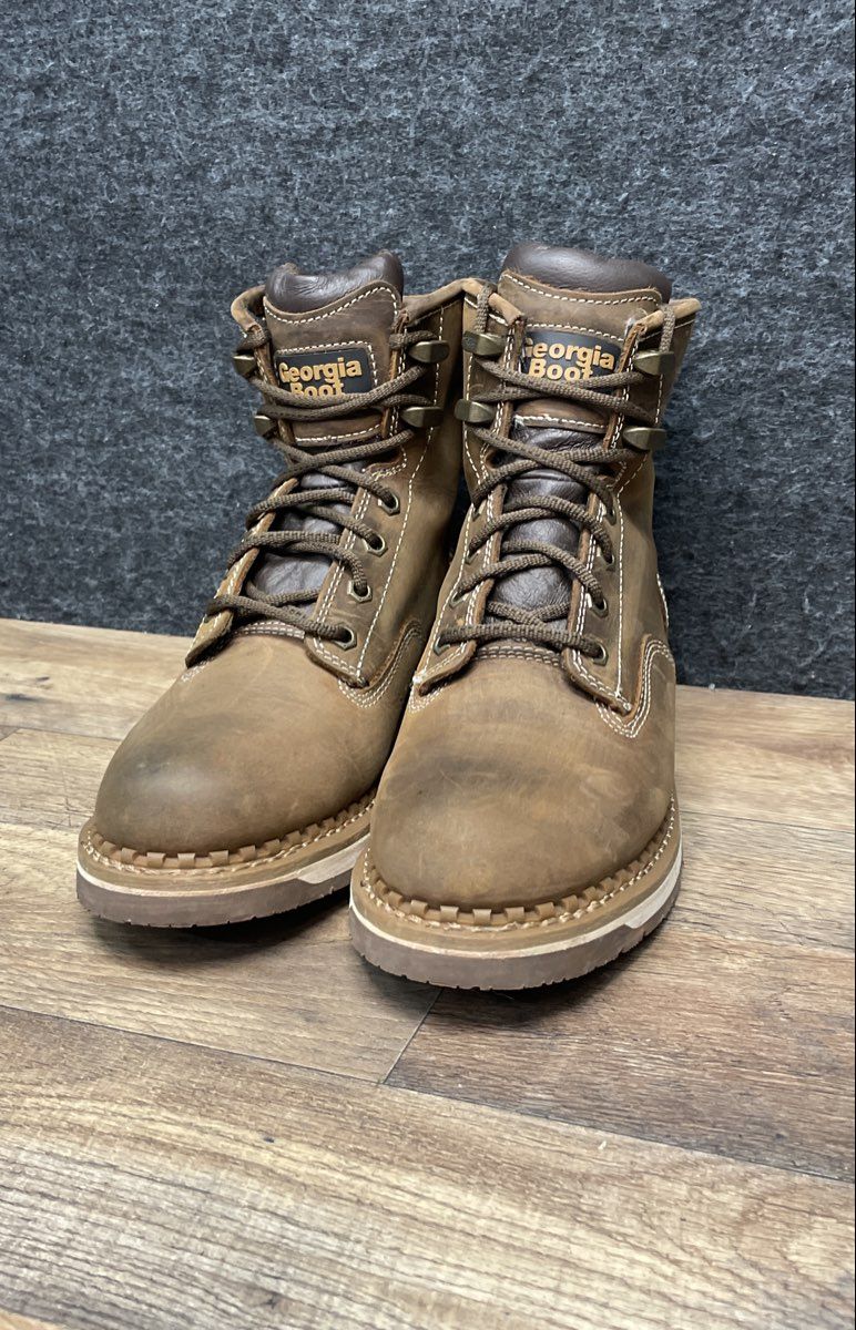 Georgia Boot Women's 6" Brown Leather EH Work Boots GB00512TS Size 8M