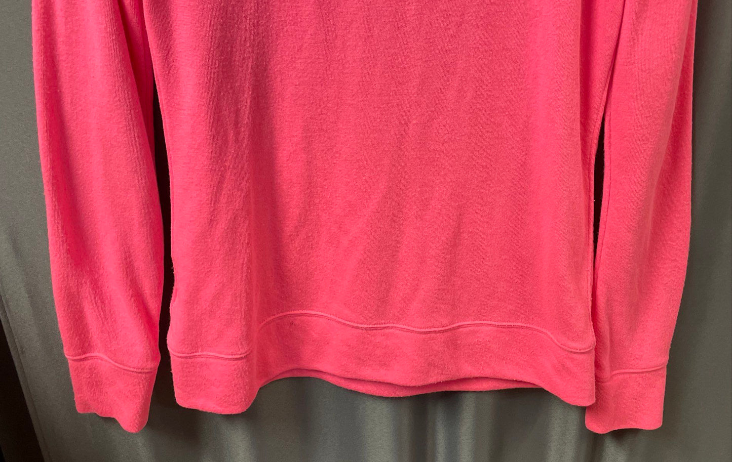 Lilly Pulitzer Women's Pink Cowl Neck Pullover Sweatshirt Pocket Sz XS