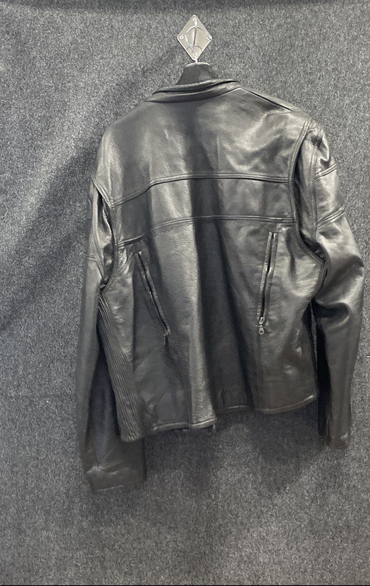 Leather Limited Men's Black Leather Motorcycle Biker Jacket Mesh Lined Sz XXL