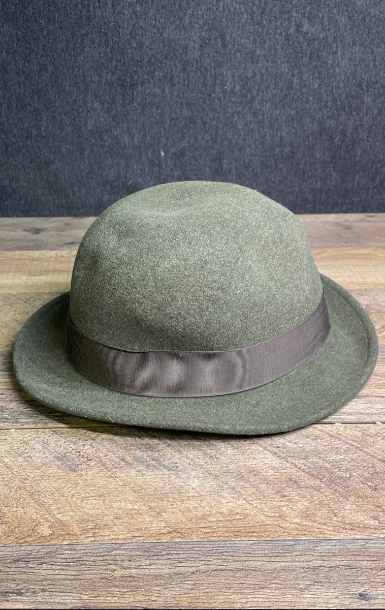 Bailey of Hollywood Men's Fedora Hat Dark Green LiteFelt Wool Packable USA Sz L