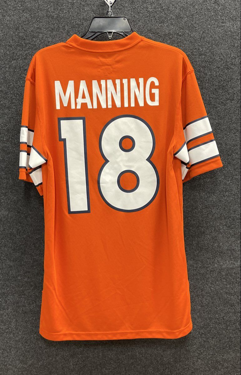 NFL Team Apparel Denver Broncos Peyton Manning #18 Orange Jersey Shirt Sz M