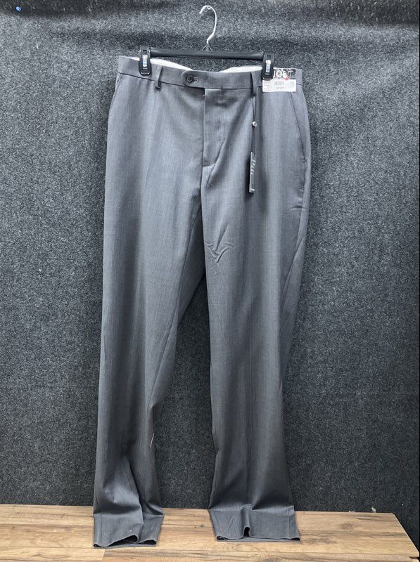 Joseph Abboud Men's Gray JOE Survival Pant 2.0 100% Wool Dress Pants Sz 36 NWT