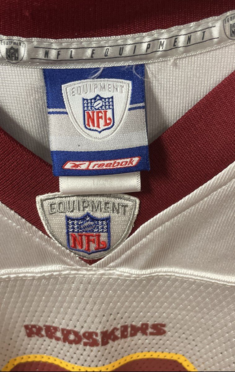 Vintage 2004 Reebok Mark Brunell Washington Redskins #8 NFL Jersey White Sz L