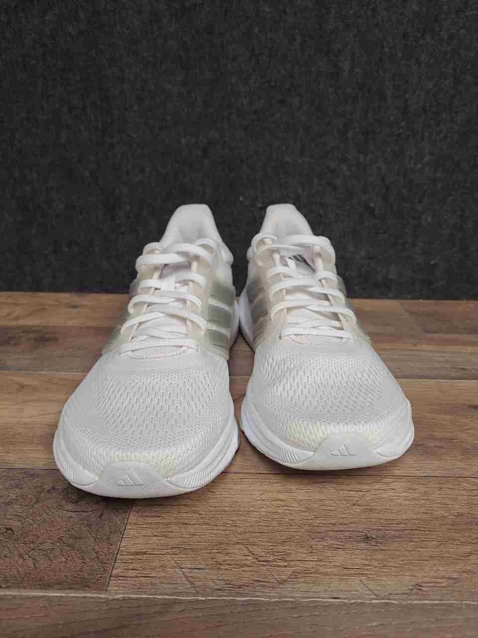 Adidas EQ21 Run White Silver Metallic Men's Running Shoes Size 9.5