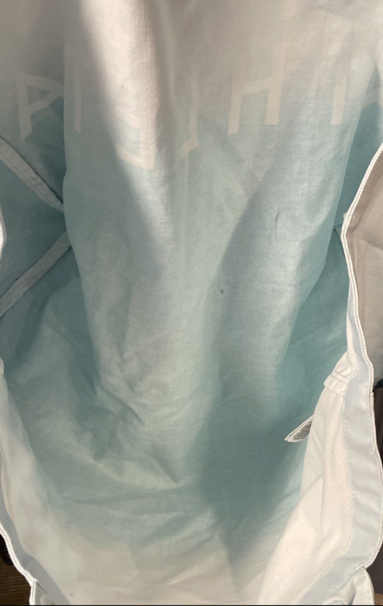 Athleta Blue and White Ombre Cotton Canvas Tote Bag Large NWT