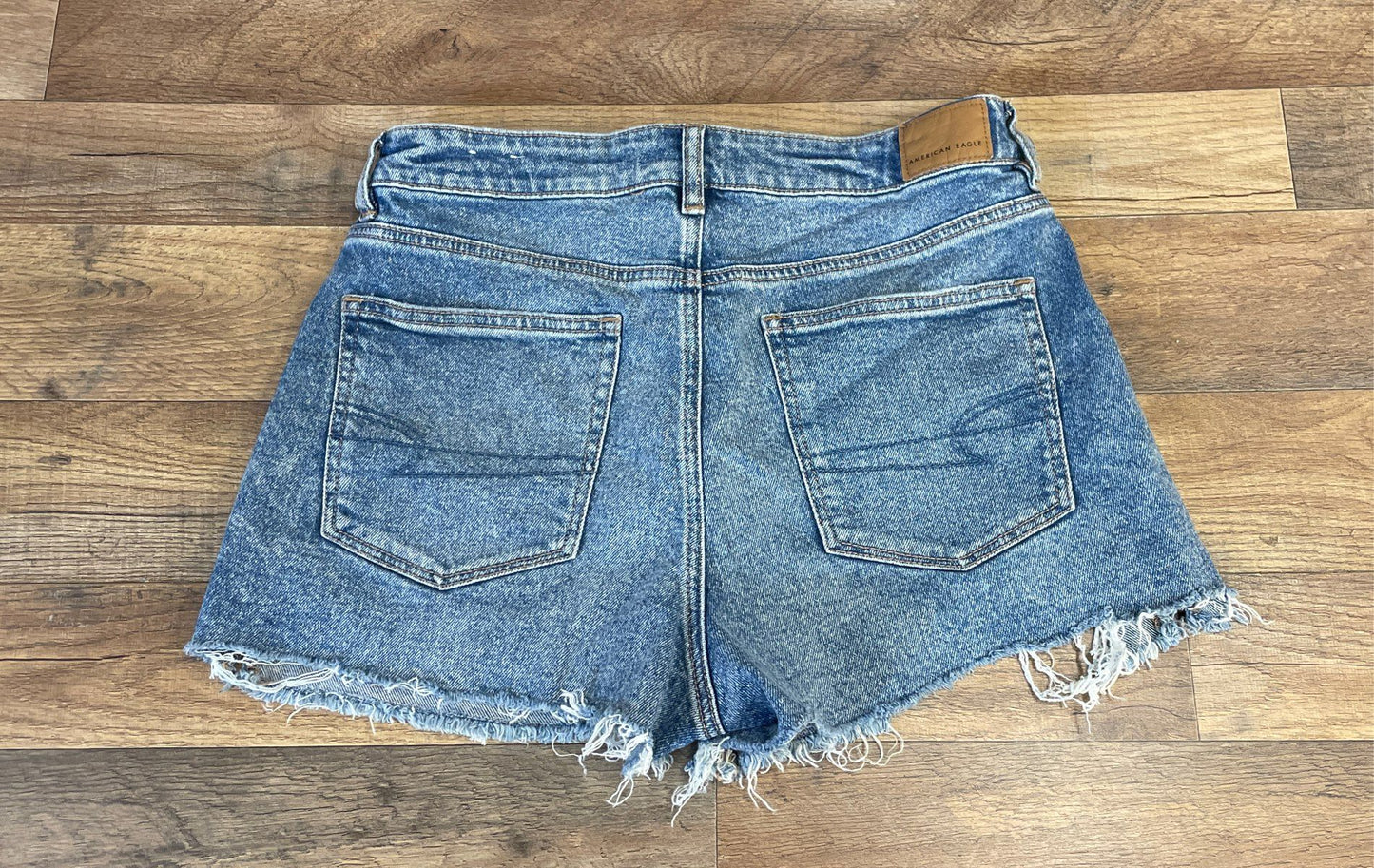 Lot of 3 American Eagle Women's Denim Shorts Blue Distressed High Rise Sz 8 NWT