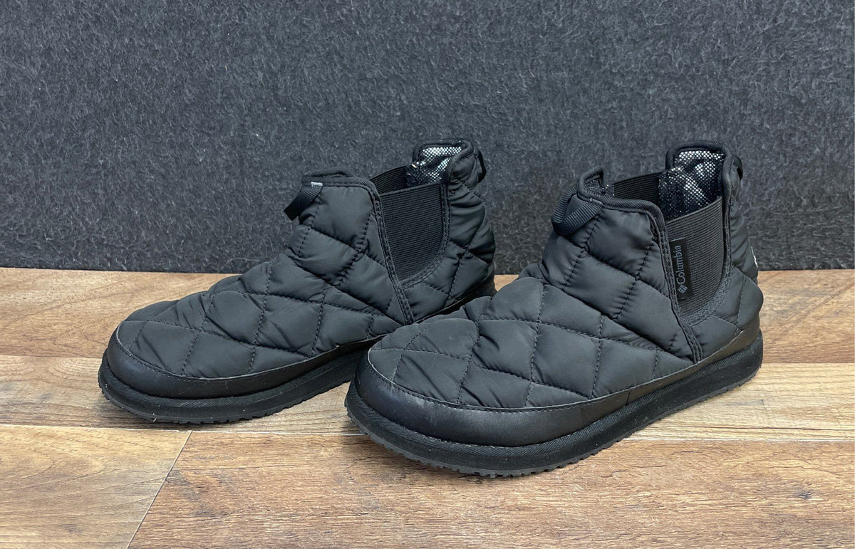 Columbia Minx Shorty III Black Quilted Women's Ankle Boots Size 7