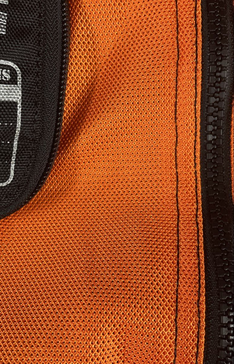 Icon Men's Mil Spec Mesh Motorcycle Safety Vest Orange Hi-Vis Reflective Super