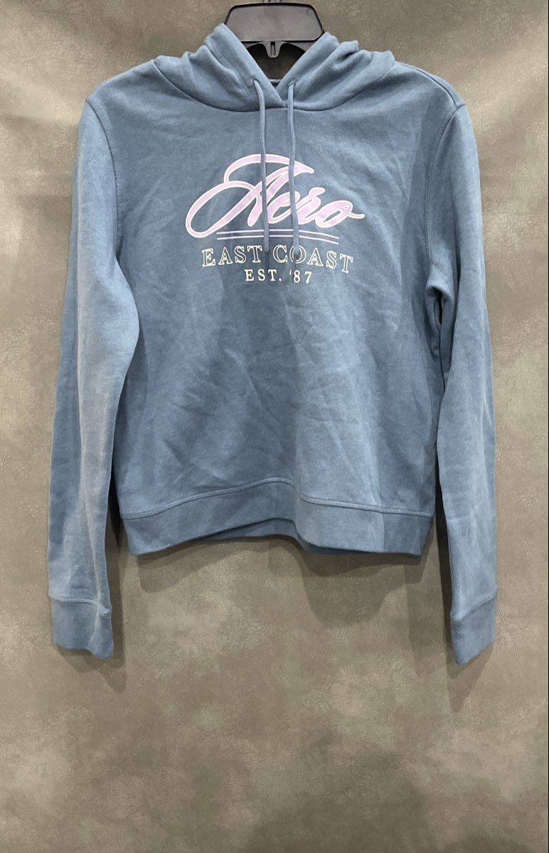 Aeropostale Women's Blue East Coast Graphic Pullover Hoodie NWT Size M