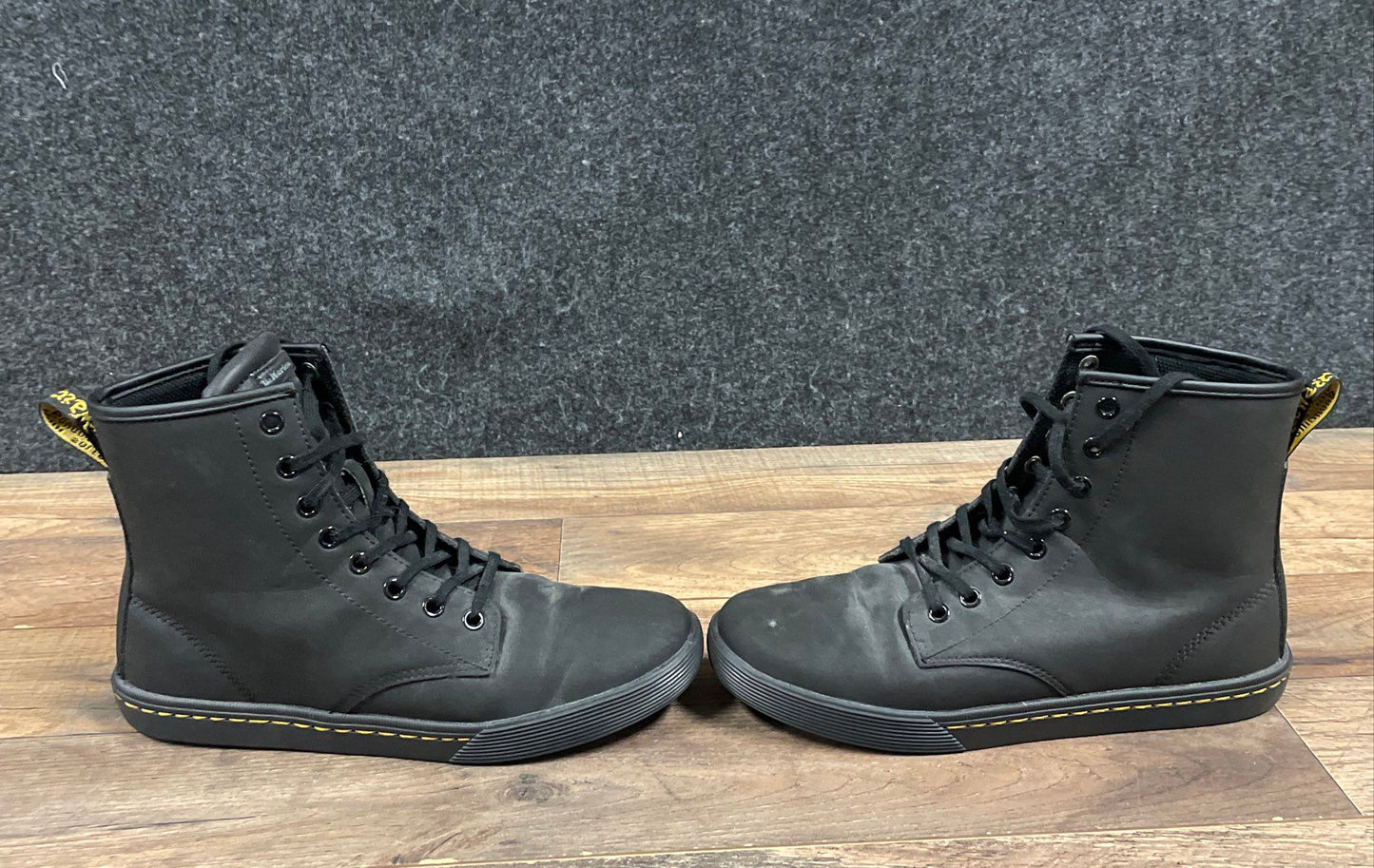 Dr. Martens Sheridan Black Canvas 7-Eyelet Sneaker Boots Women's Size 8