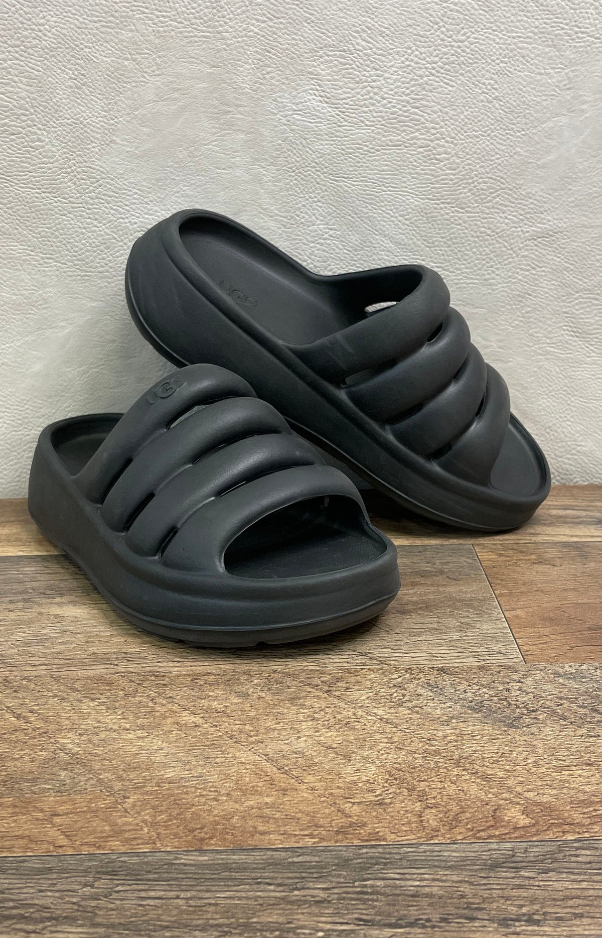 UGG Sport Yeah Black EVA Puffer Slides Sandals Men's Size 13