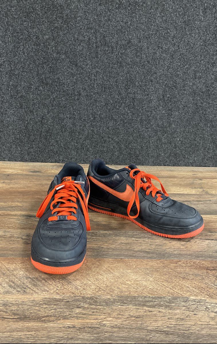 Nike Air Force 1 Low Dark Obsidian Team Orange 2008 Men's Size 10.5