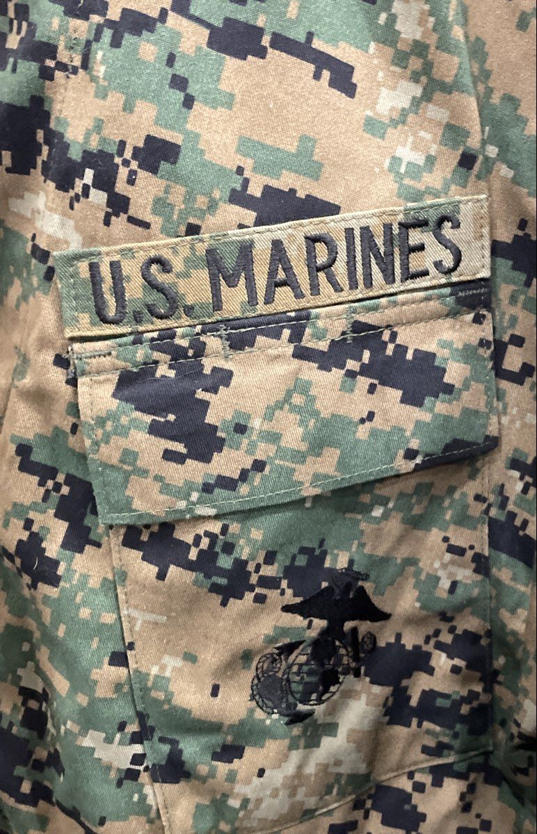 American Apparel USMC Woodland MARPAT Camouflage MCCUU Blouse Jacket Sz Med-Reg