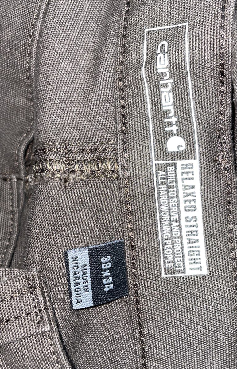 Carhartt Men's Brown Rugged Flex Rigby Relaxed Straight Leg Pants Lot of 2 38x34