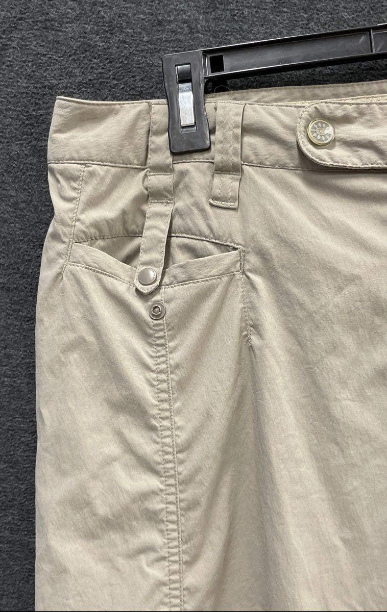 Royal Robbins Women's Discovery Pants Tan Stretch Nylon Hiking Outdoor Sz 12
