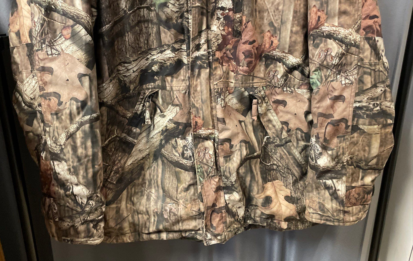 10X Men's Camo Hunting Jacket Mossy Oak Break Up Infinity Parka Sz XL