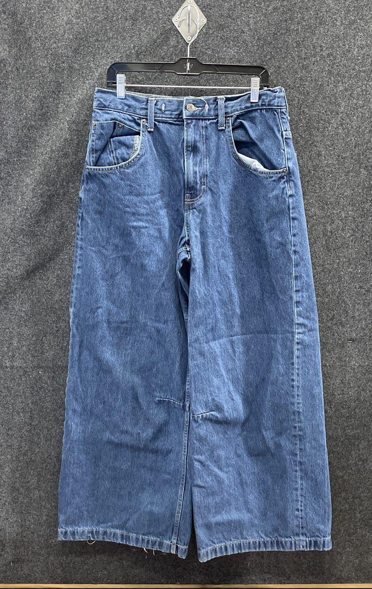 Cotton On Women's Blue Y2K Super Wide Leg Jeans Sz 32