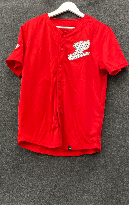 Jake Paul Men's Red Baseball Jersey J. Paulers 10 Fanjoy YouTuber Merch Size S