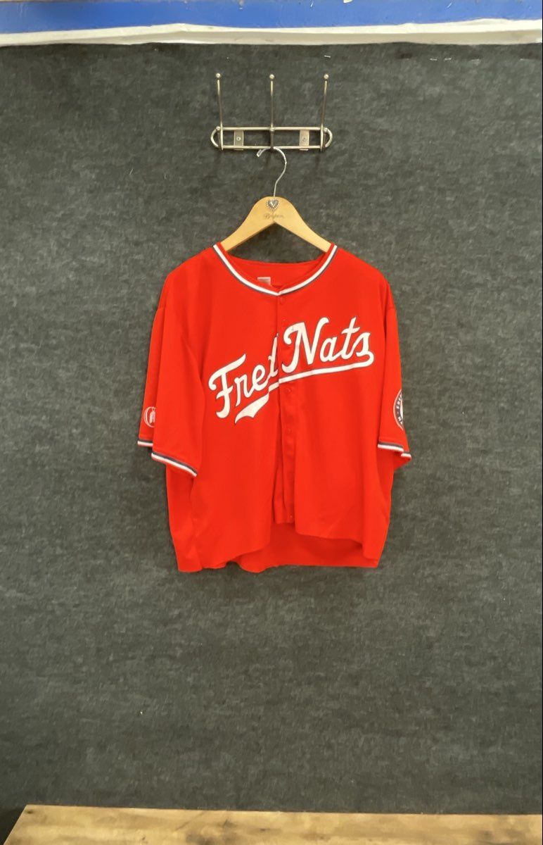 Success Brands Fredericksburg Nationals FredNats Jersey Red ZMONEY 24 Men's XL