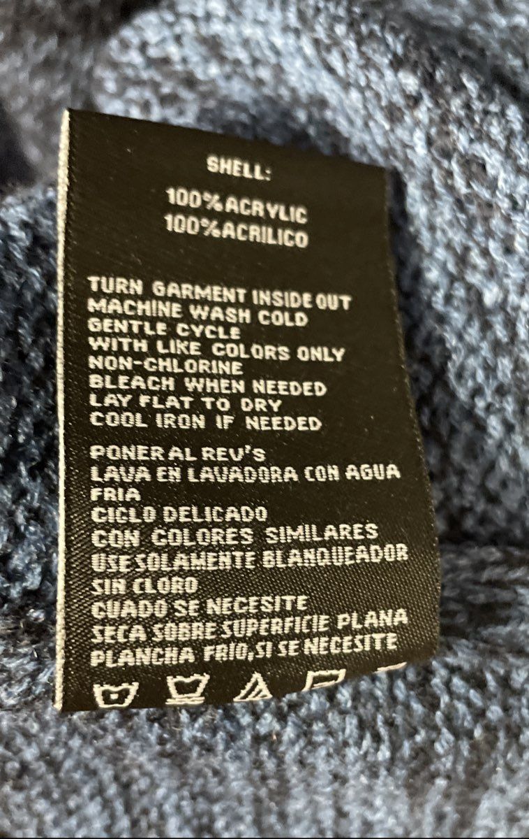 XRAY Men's Blue Pullover Hoodie Sweater Textured Knit Marl Sz 2XL NWT