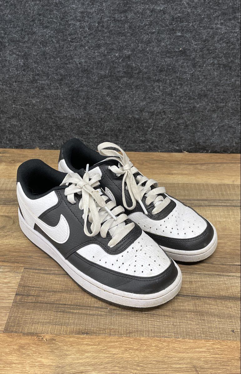 Nike Court Vision Low Next Nature Black White Women's Sneakers Size 6
