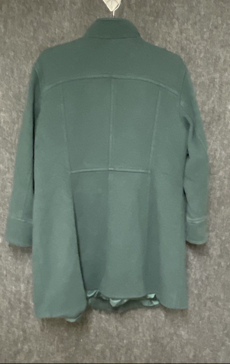 INC International Concepts Women's Green Cotton Full Zip Utility Jacket Sz XL