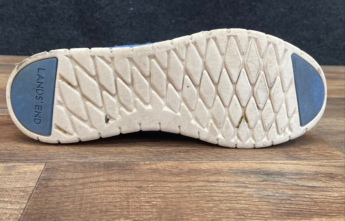 Lands' End Comfort Step Light Blue Slip-On Walking Shoes Women's Size 8.5