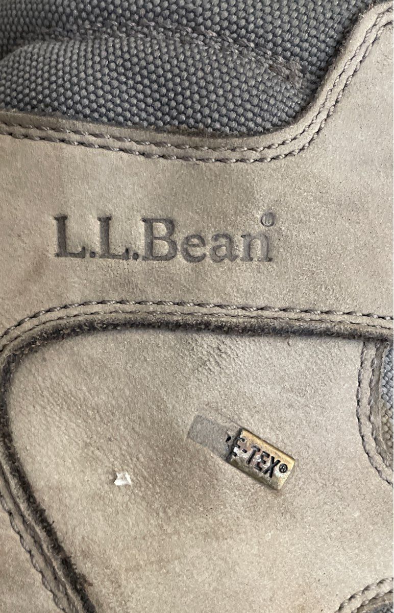 L.L. Bean Cresta Grey GORE-TEX Leather Hiking Boots Men's Size 9.5