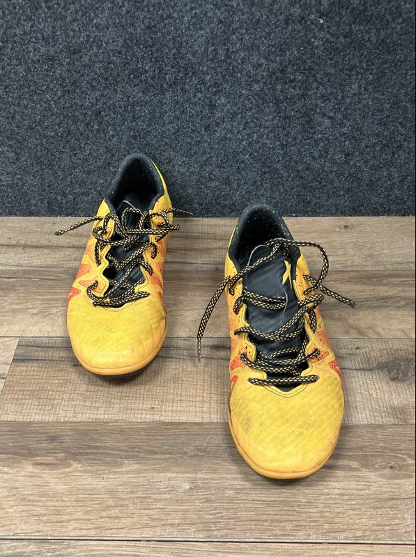 Adidas X 15.3 IN Solar Gold Black Core Red Indoor Soccer Shoes Size 7.5