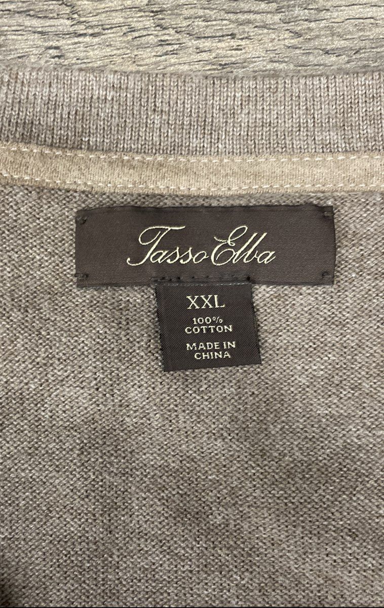 Tasso Elba Men's Cocoa Bean Heather Chevron Button Front Sweater Vest NWT XXL