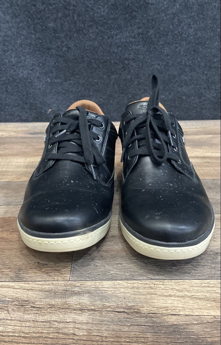 Skechers Relaxed Fit Segment 2.0 Brogden Black Oxford Shoes Men's Size 10.5