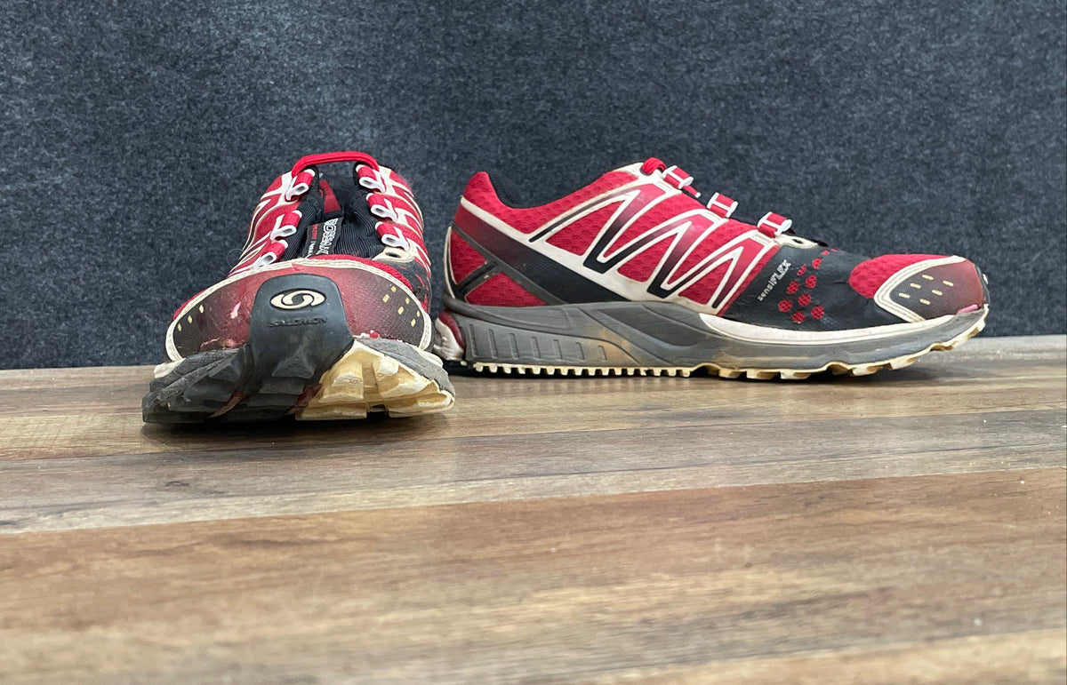 Salomon XR Crossmax 1 Guidance Red Black Trail Running Shoes Men's Size 8.5
