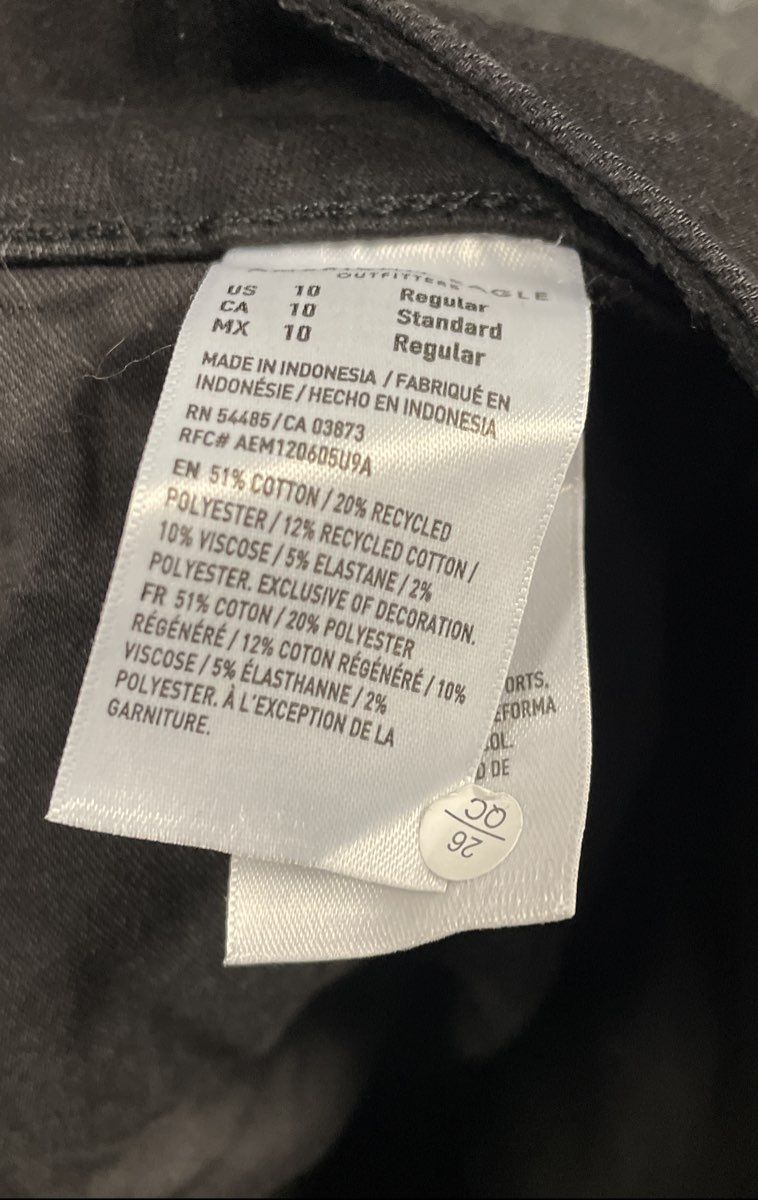 American Eagle Women's Black Dream Stretch High-Rise Jegging Jeans NWT Sz 10