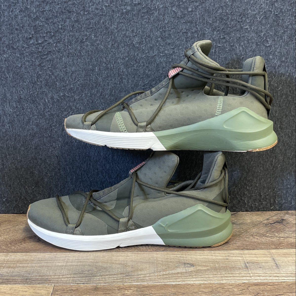 PUMA Fierce Rope Olive Green Women's High Top Training Sneaker Size 8